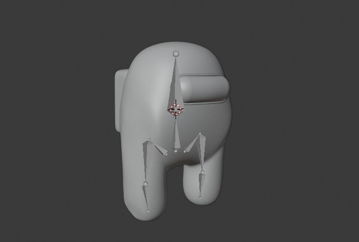 Among us Low-poly 3D model_9