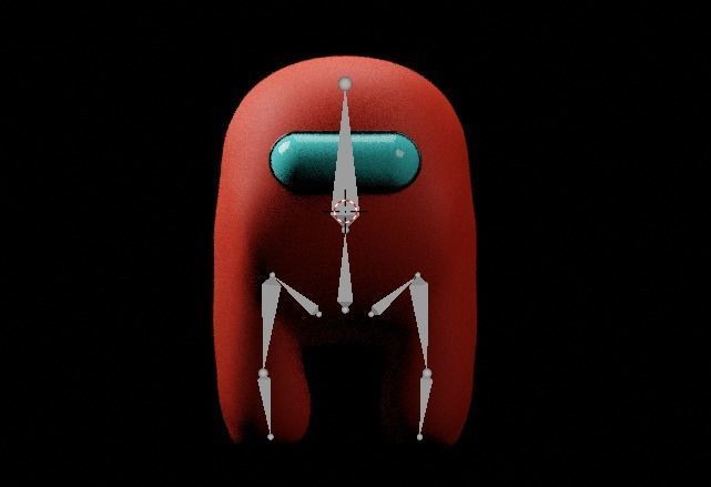 Among us Low-poly 3D model_7