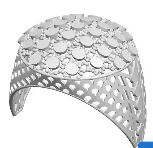 Ring 1 stool with circular design