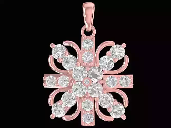 diamond pendant for women  2593