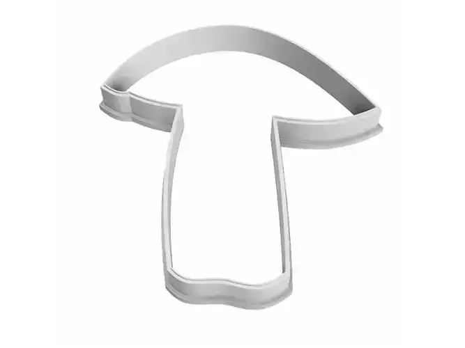 0243 Mushroom 06 cookie cutter  3D print model