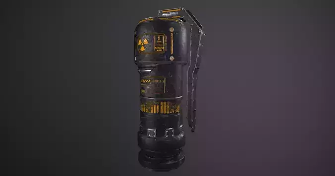 3D Low Poly FlashBomb flashlight