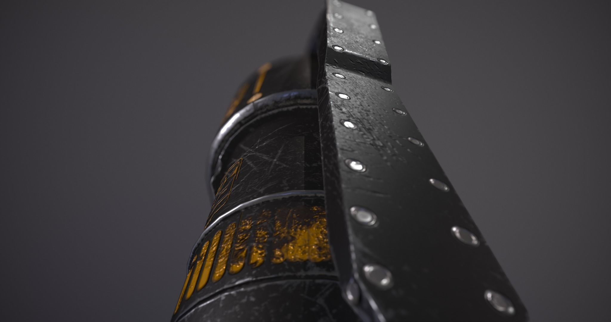 3D Low Poly FlashBomb flashlight Low-poly 3D model_4