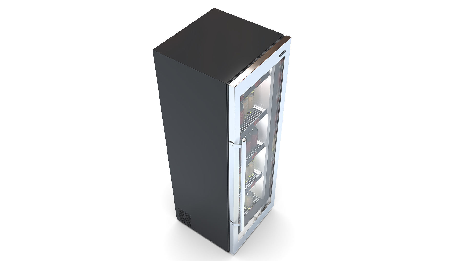 Refrigerator with Wine 3D model_3