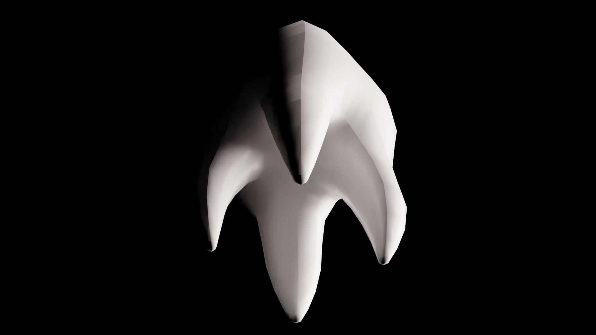 Tooth Cartoon semi-realistic Low-poly 3D model_6