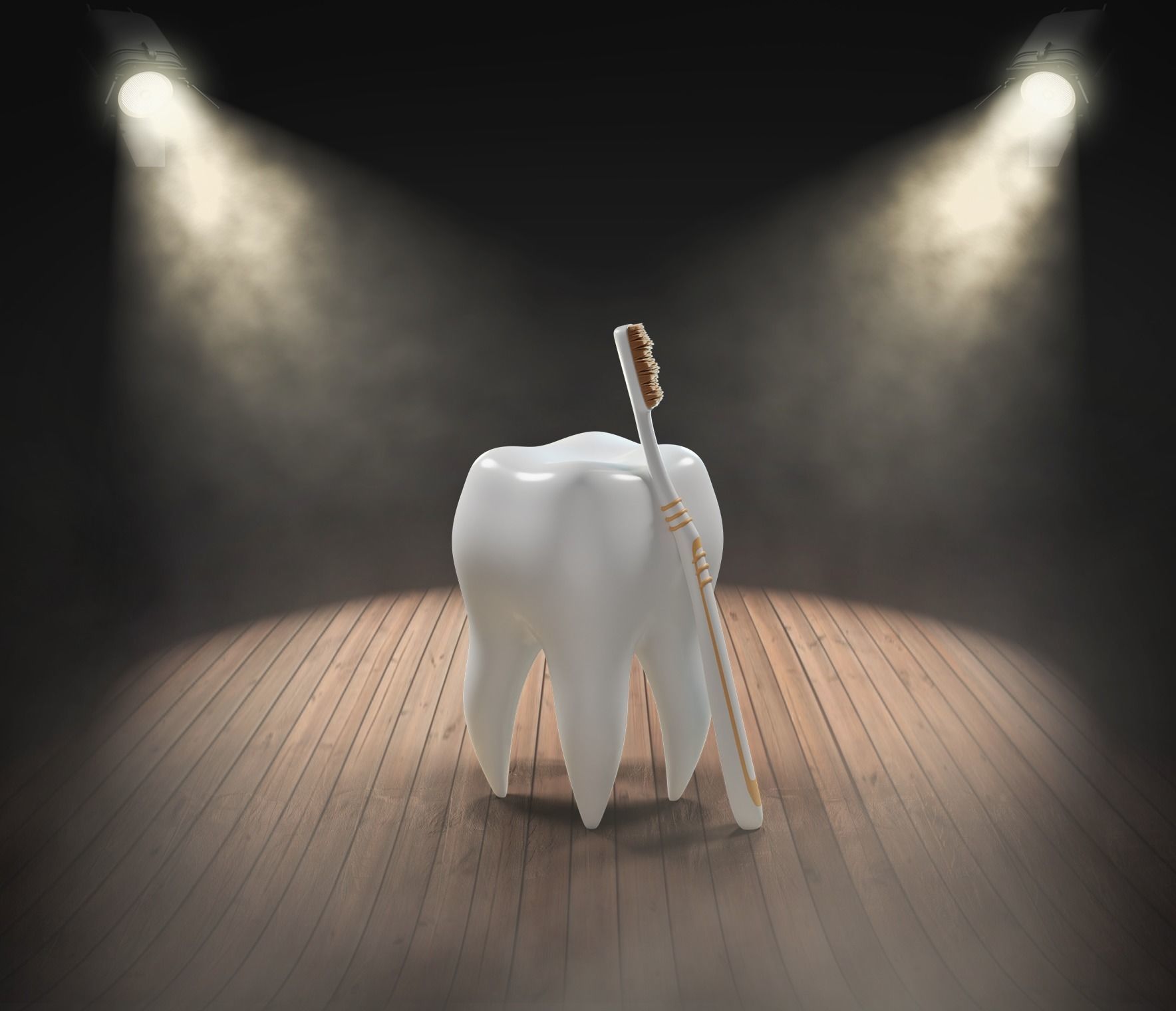 Tooth Cartoon semi-realistic Low-poly 3D model_18