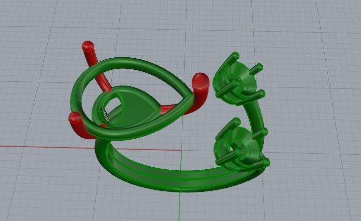 Ring 958 3D print model_7