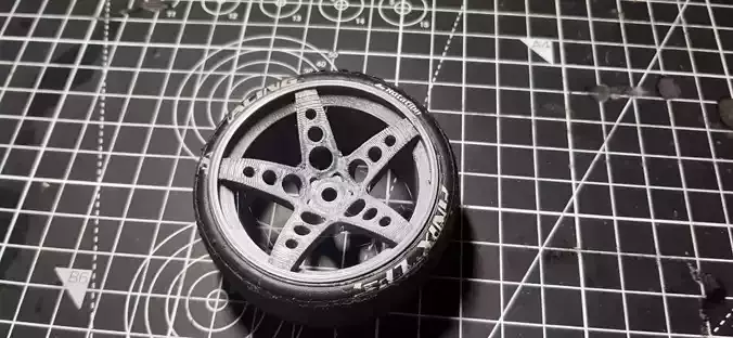 1 10 Scale HGK Rc Drift Wheel 3D print model