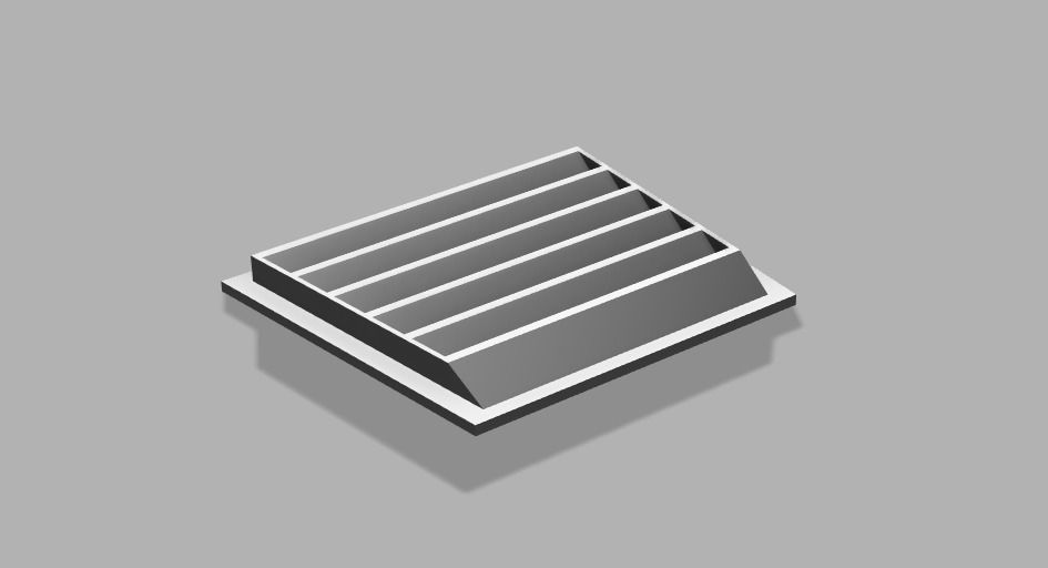 1 10 Rc Drift Hood Vent Accessory 3D print model_3