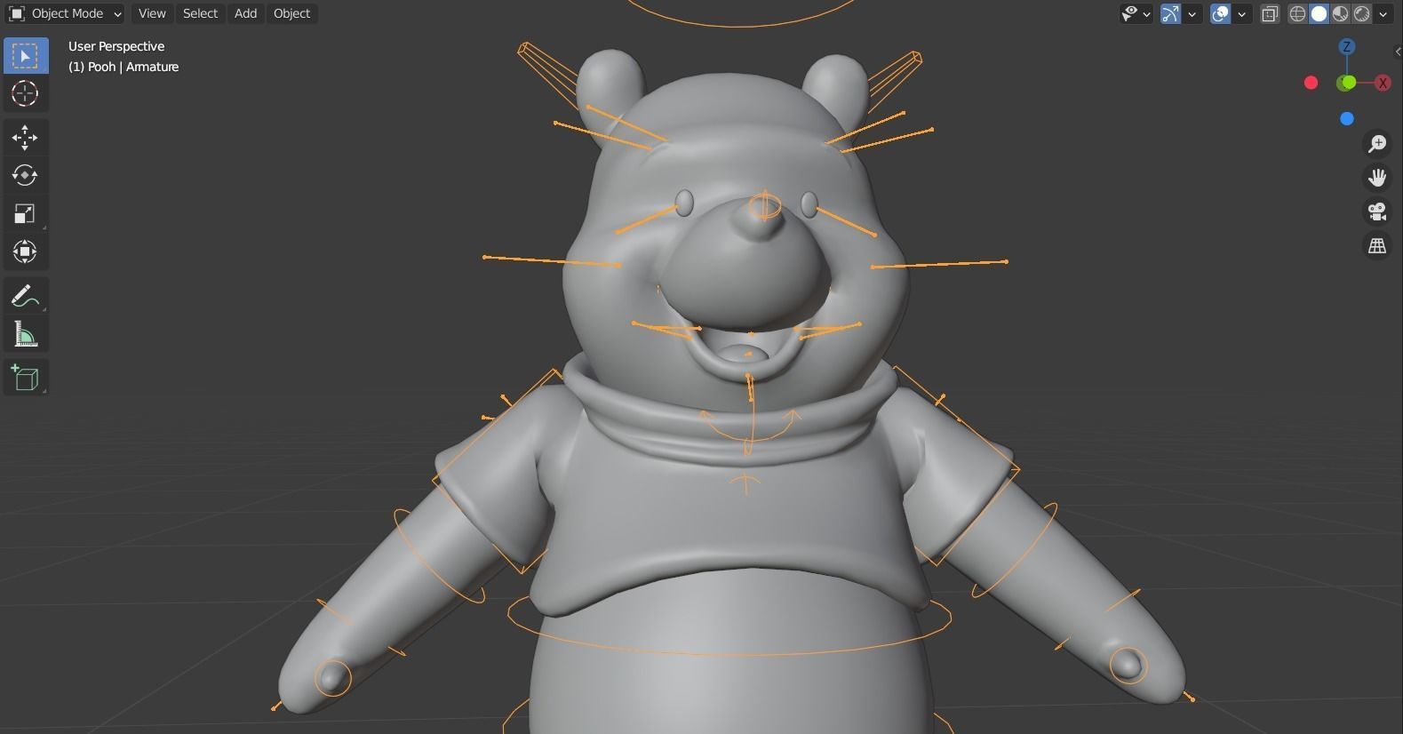 Winnie the Pooh rigged 3D model_9