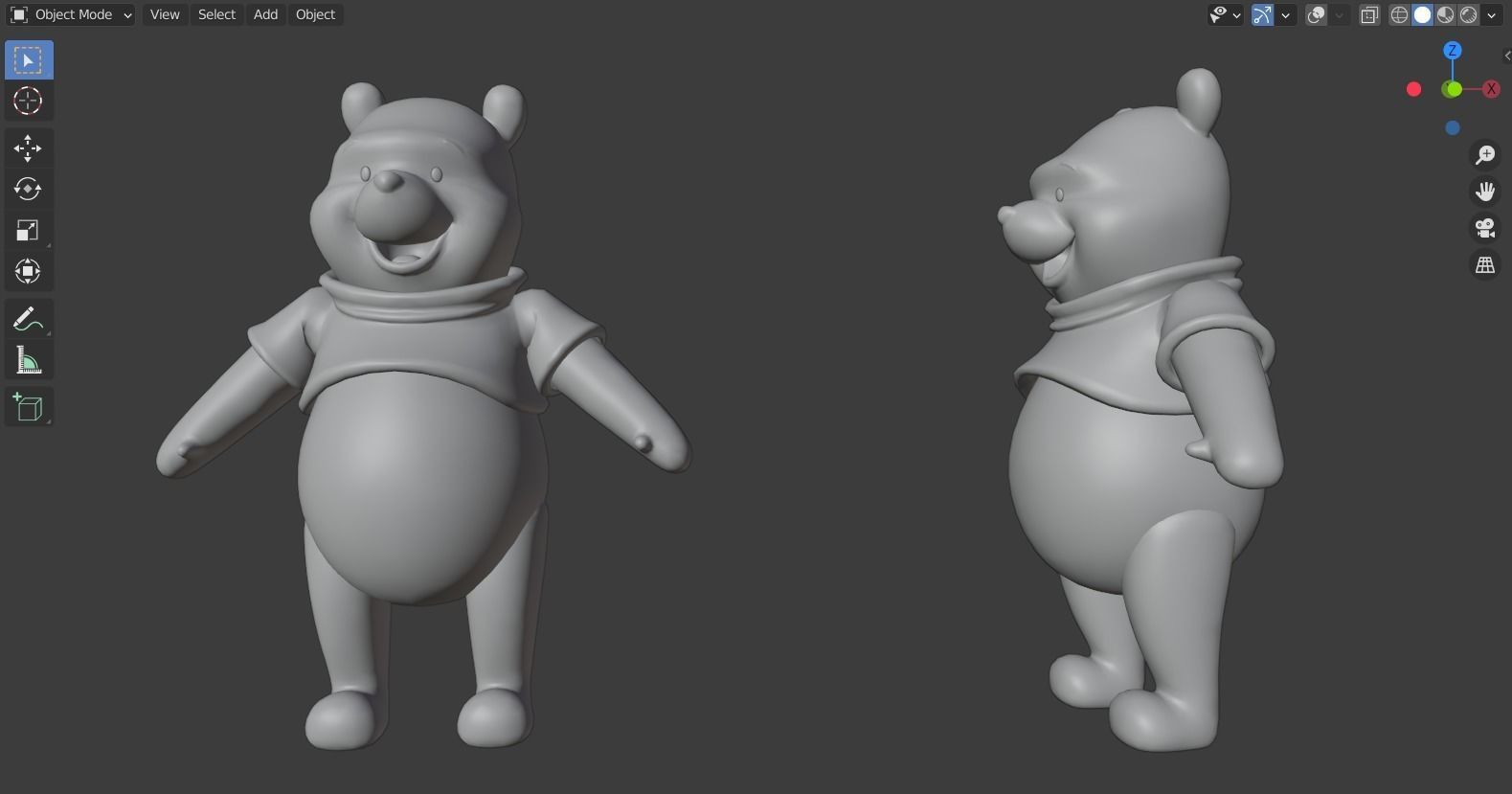 Winnie the Pooh rigged 3D model_5