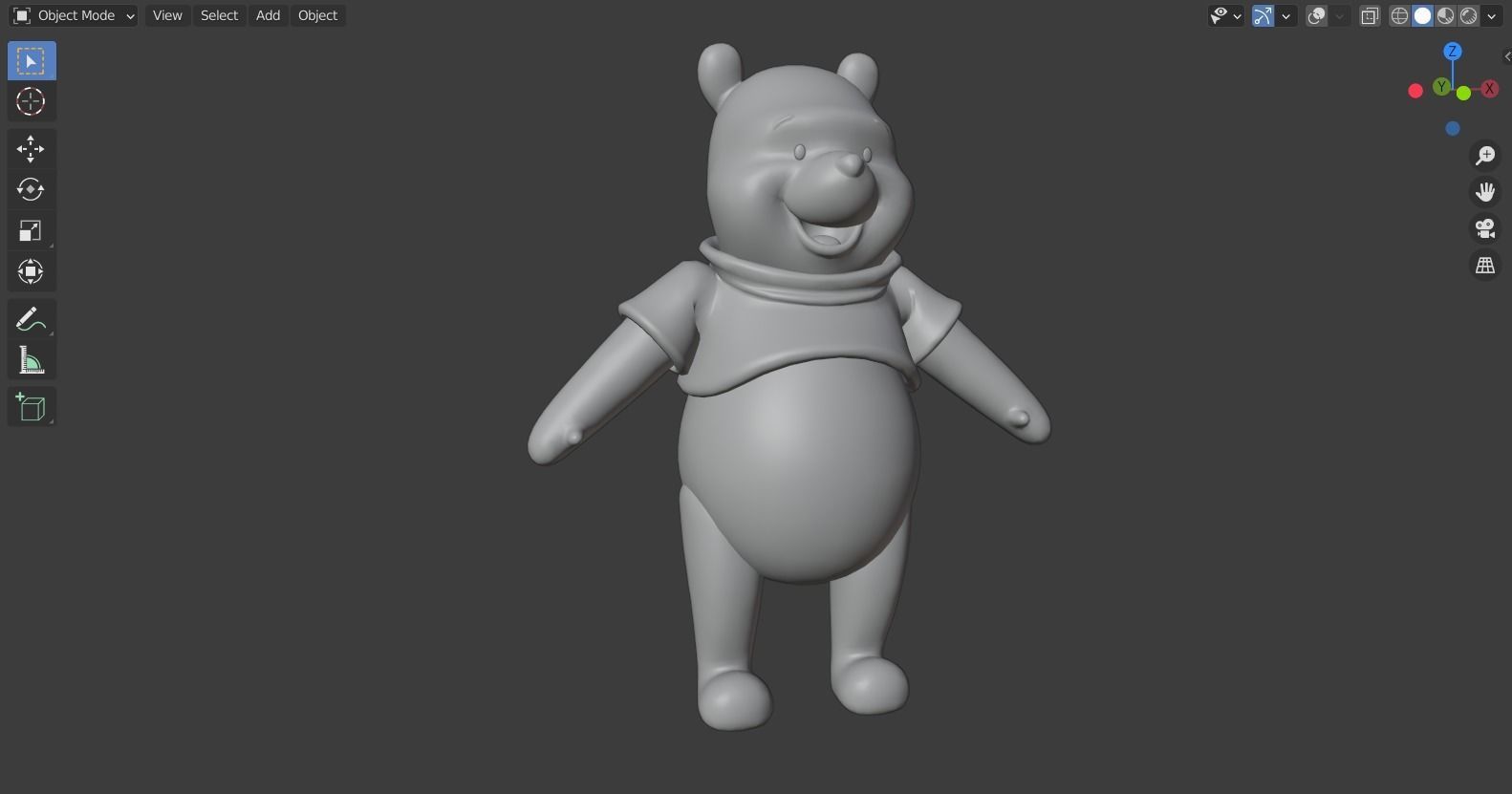 Winnie the Pooh rigged 3D model_7