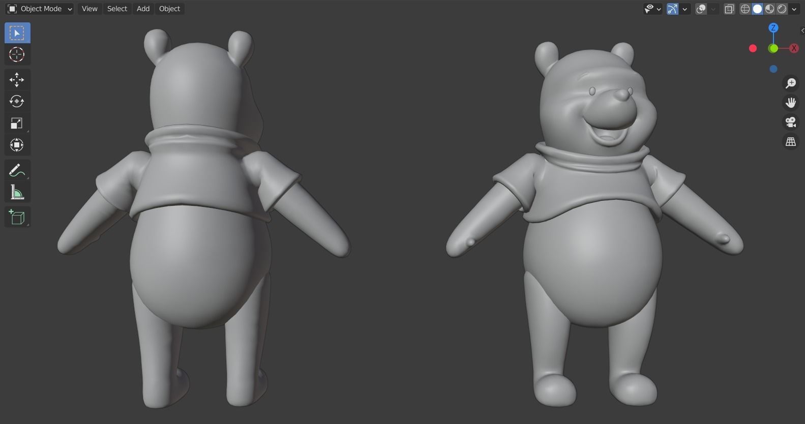 Winnie the Pooh rigged 3D model_8