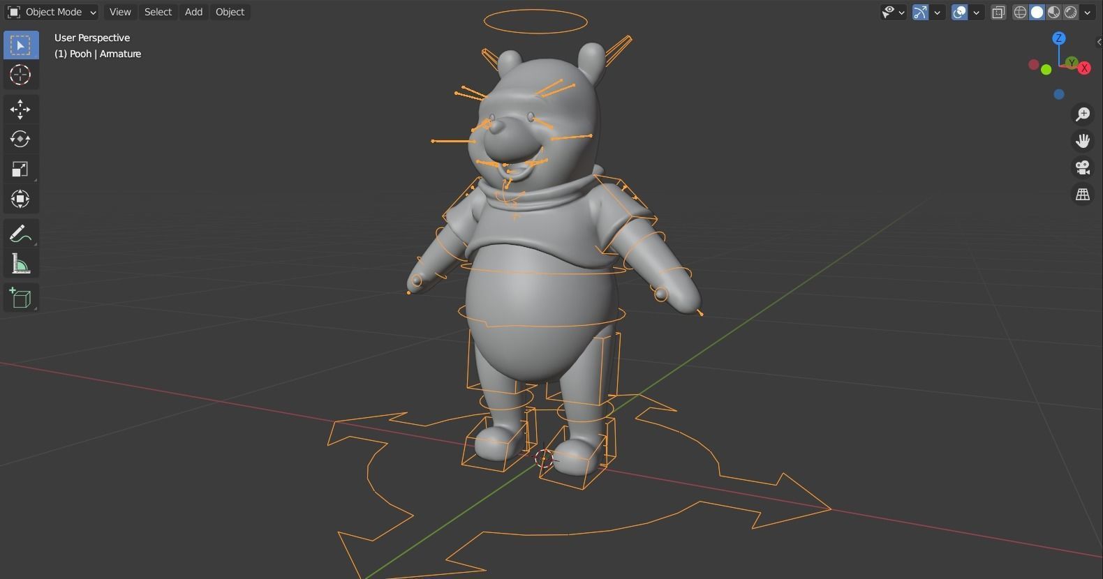 Winnie the Pooh rigged 3D model_3