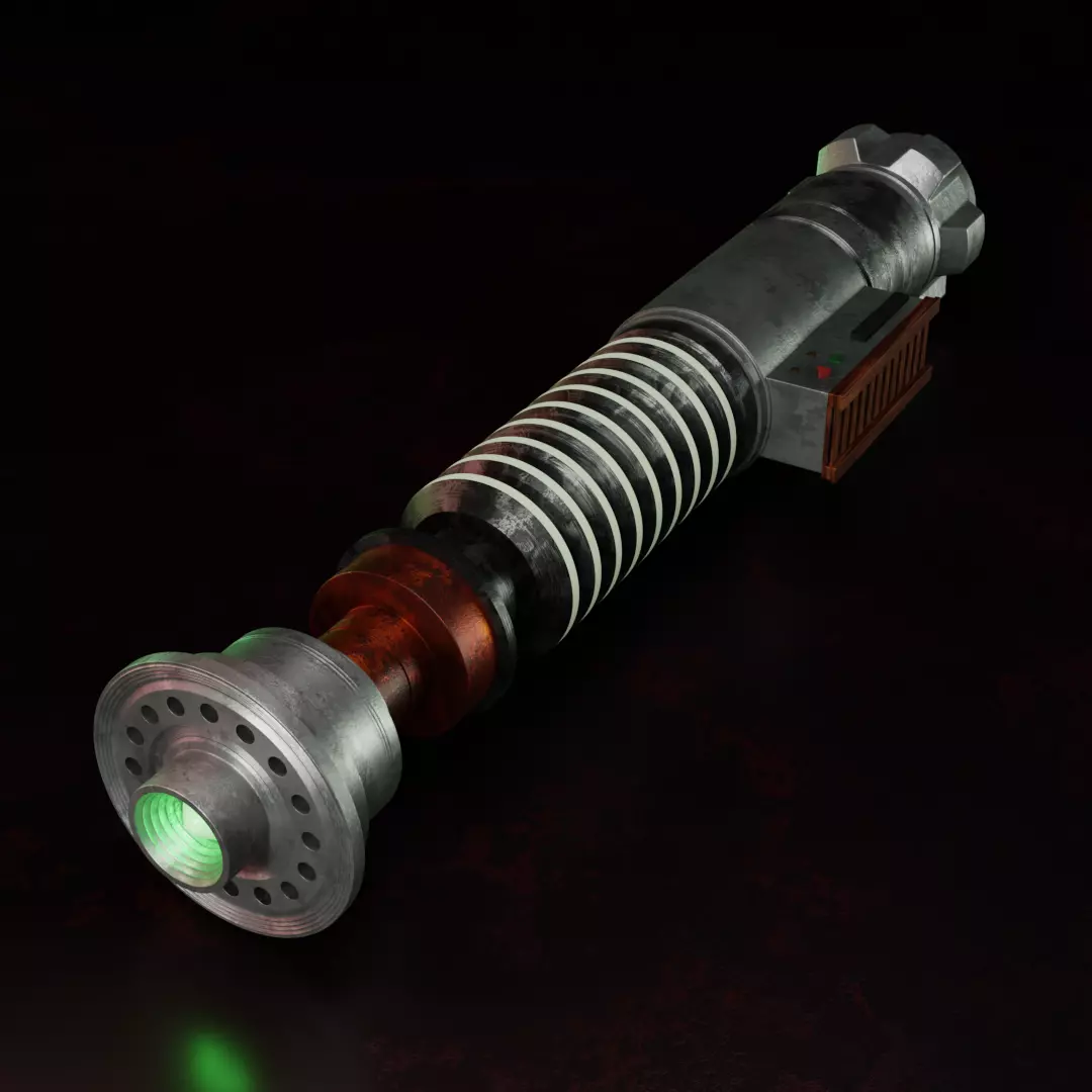 Luke Lightsaber 3D model_0