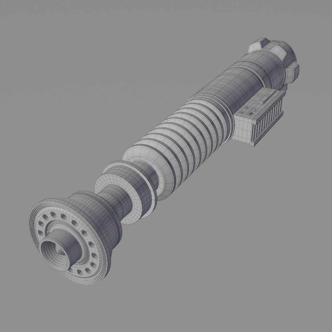 Luke Lightsaber 3D model_6