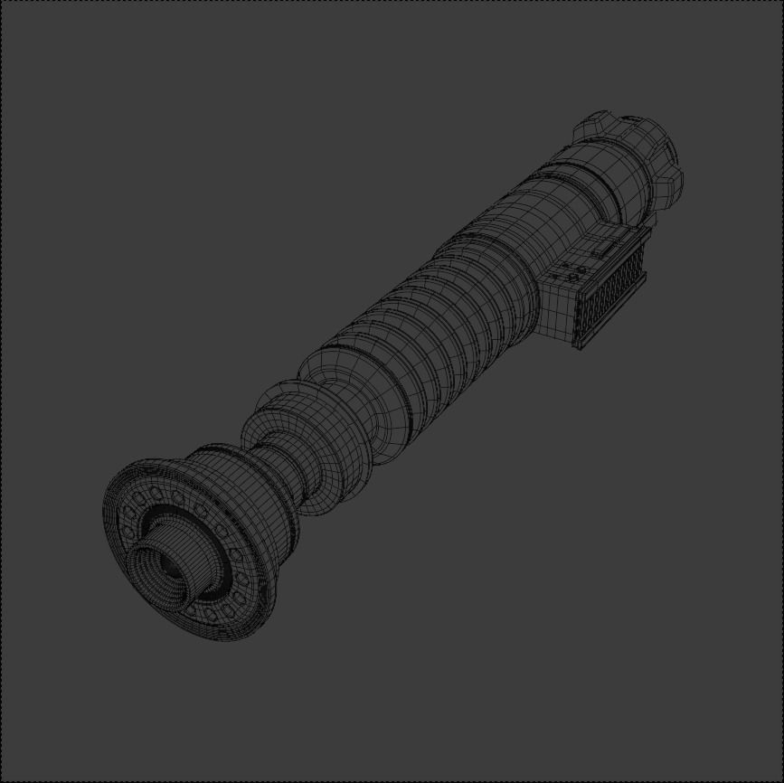 Luke Lightsaber 3D model_5