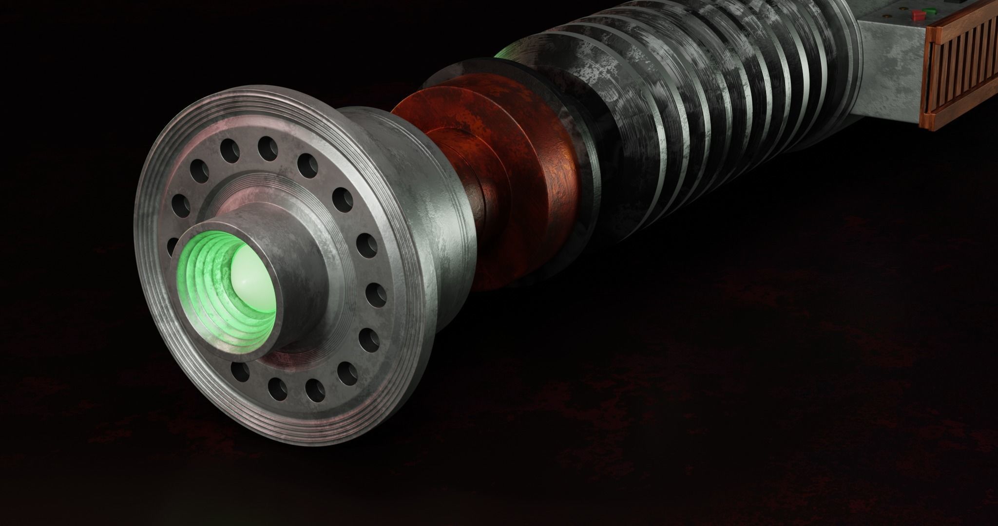 Luke Lightsaber 3D model_3