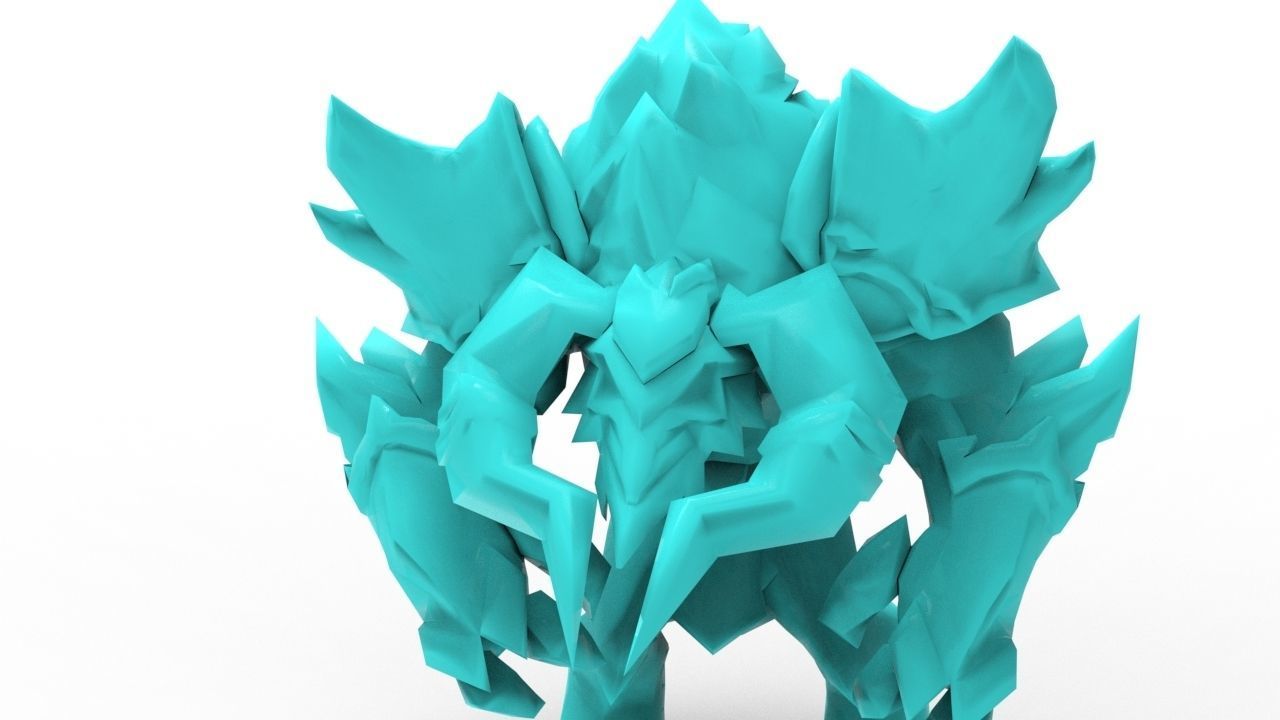 Alistar Black Frost - League of Legends 3D print model_11