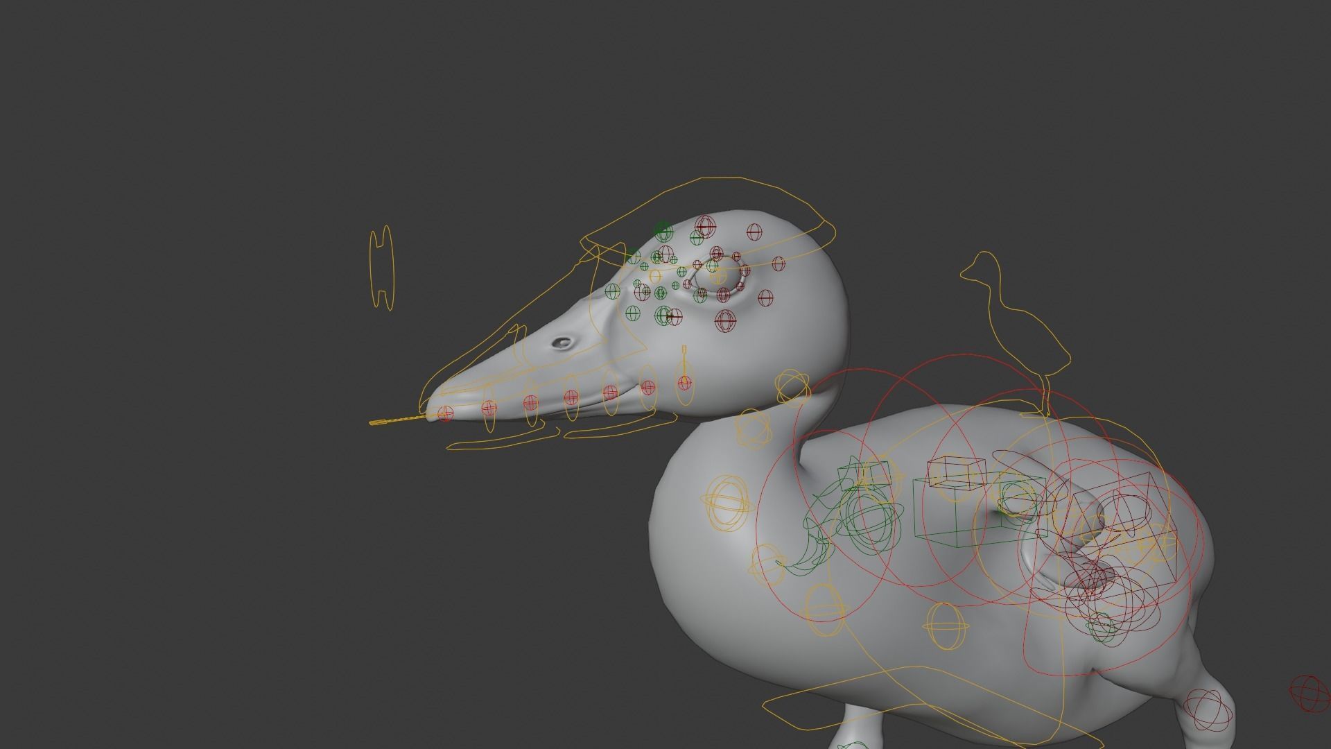 Duckling Animated VFX Grace 3D model_16