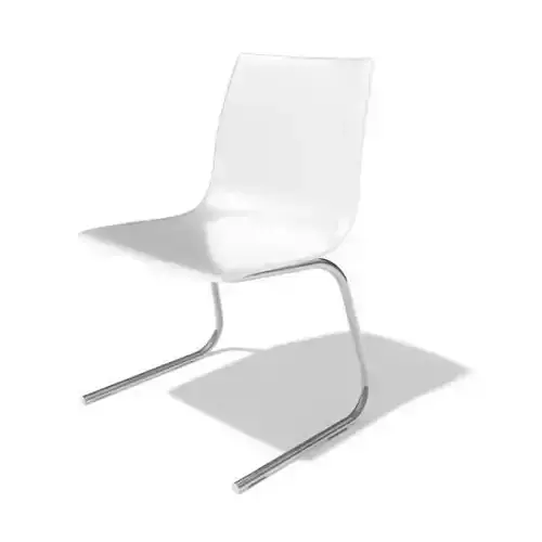 Modern White Chair 3D model