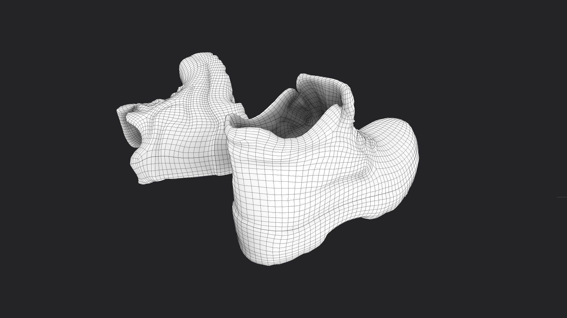 Pair of Boots Low-poly 3D model_9
