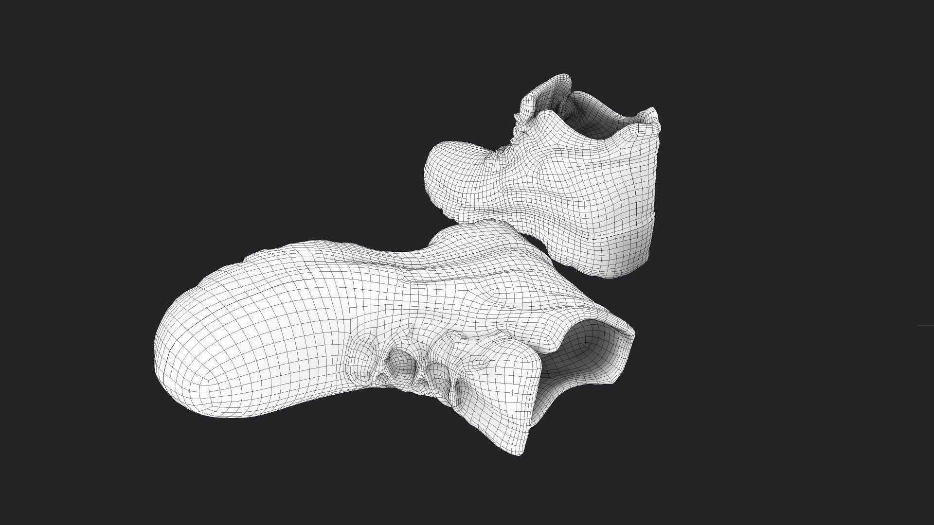 Pair of Boots Low-poly 3D model_8