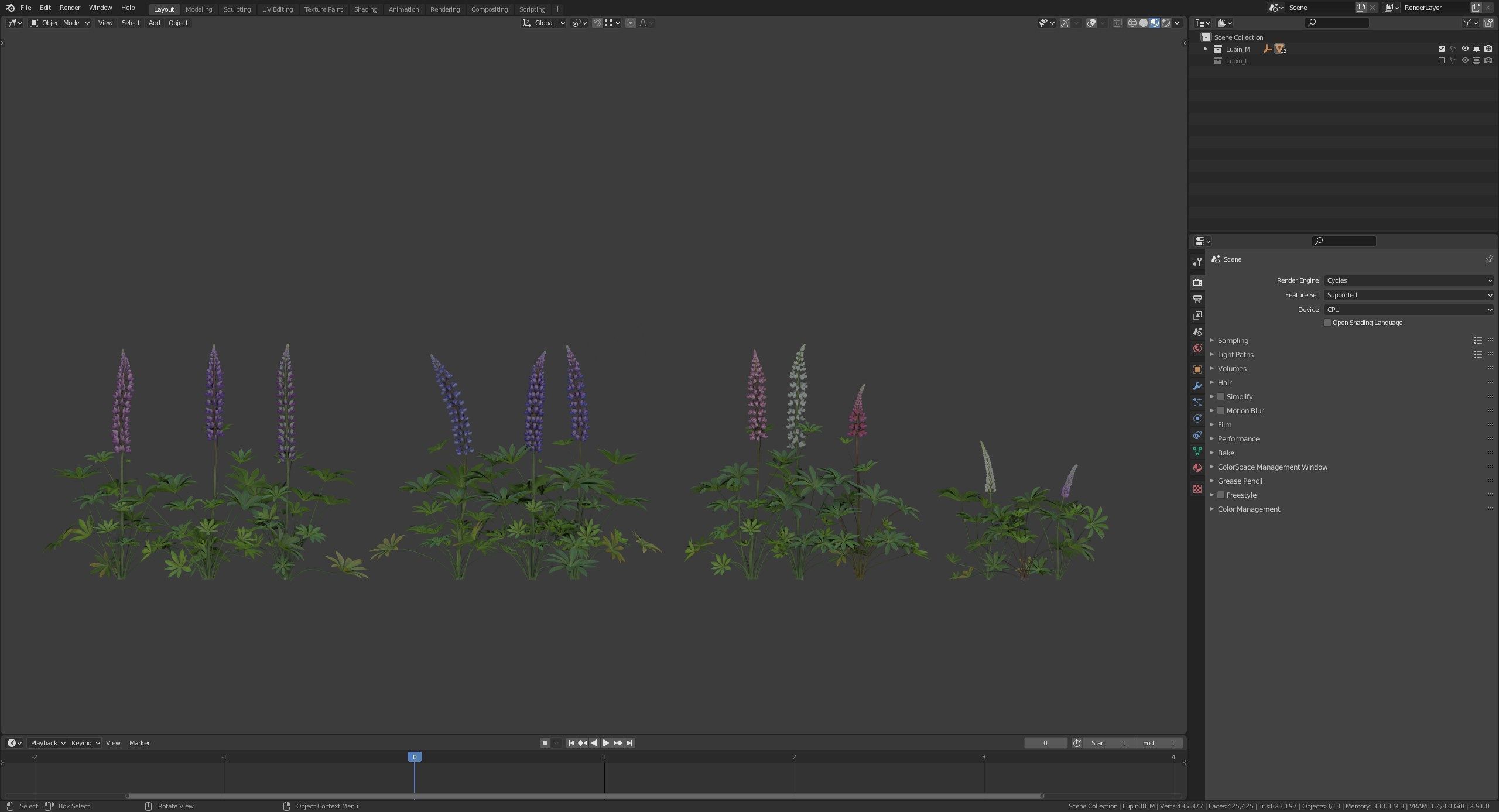 Lupine VFX Grace Low-poly 3D model_21