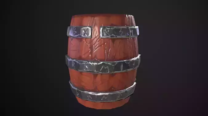 LowPoly Viking Barrel