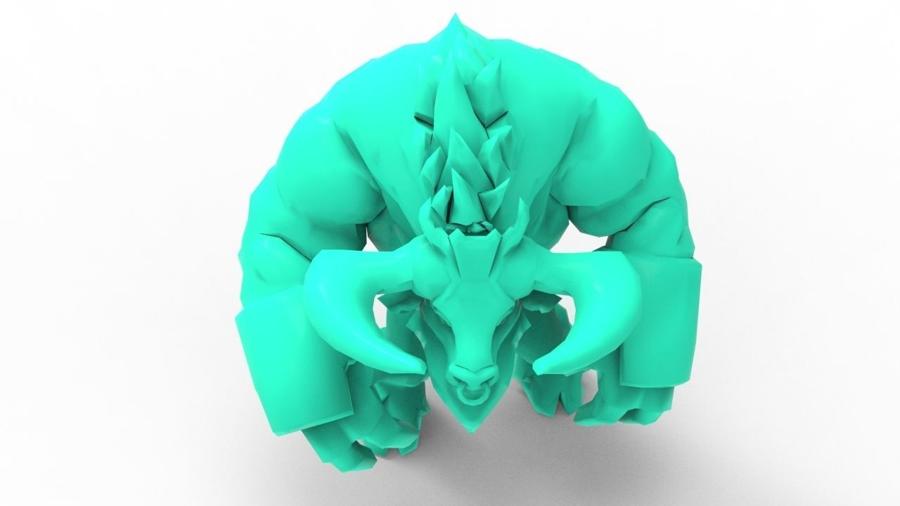 Alistar Golden - League of Legends 3D print model_12