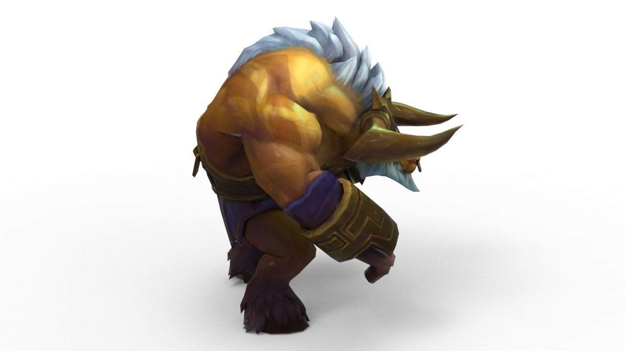 Alistar Golden - League of Legends 3D print model_4