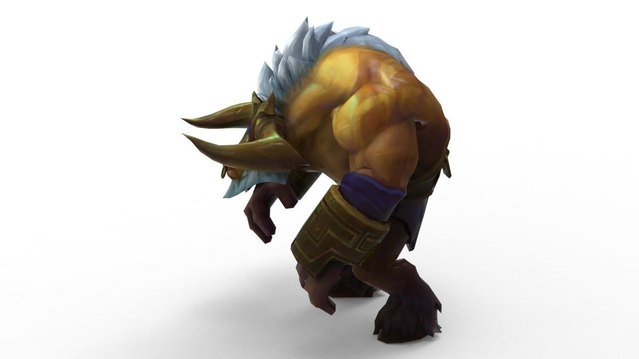 Alistar Golden - League of Legends 3D print model_2