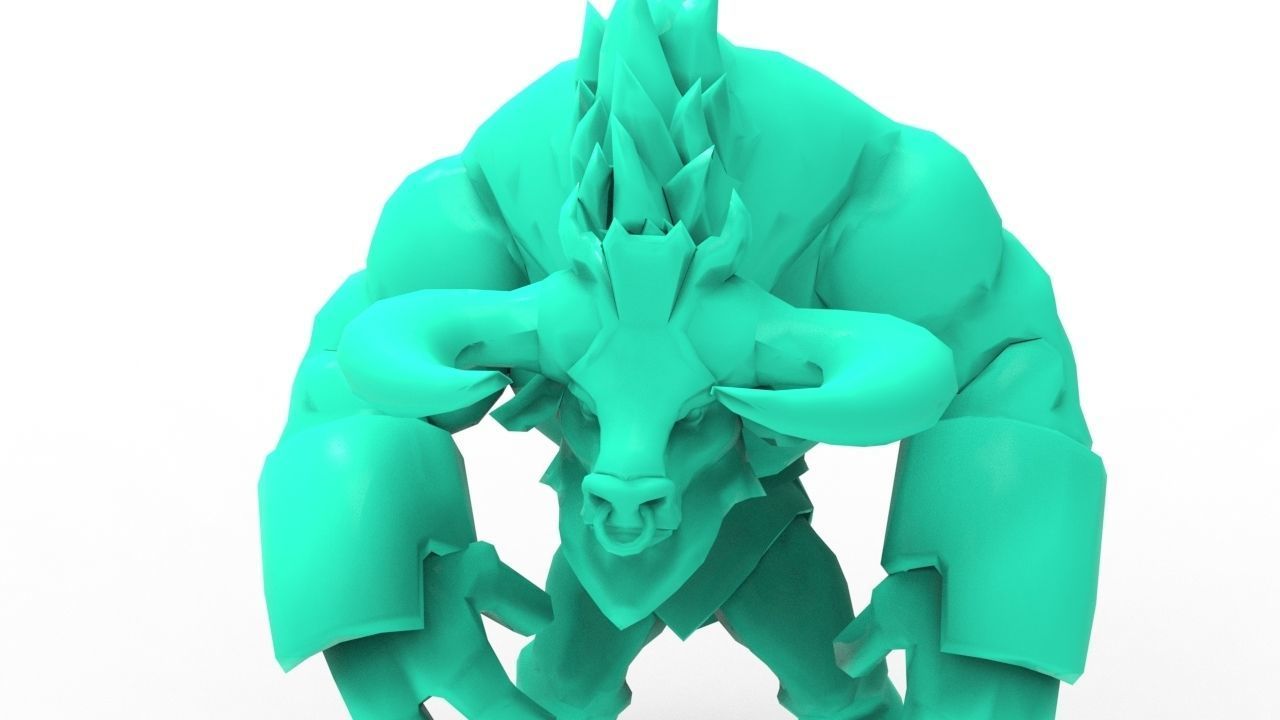 Alistar Golden - League of Legends 3D print model_11
