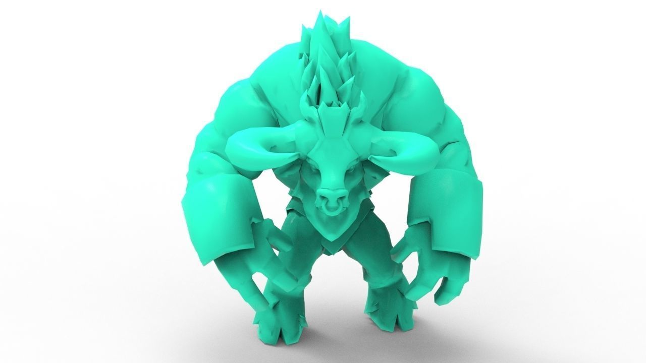 Alistar Golden - League of Legends 3D print model_7
