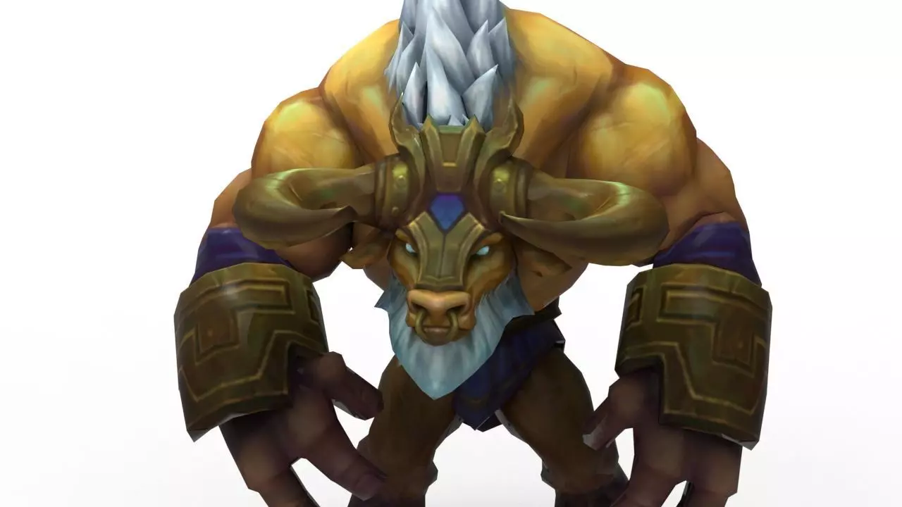 Alistar Golden - League of Legends 3D print model_0