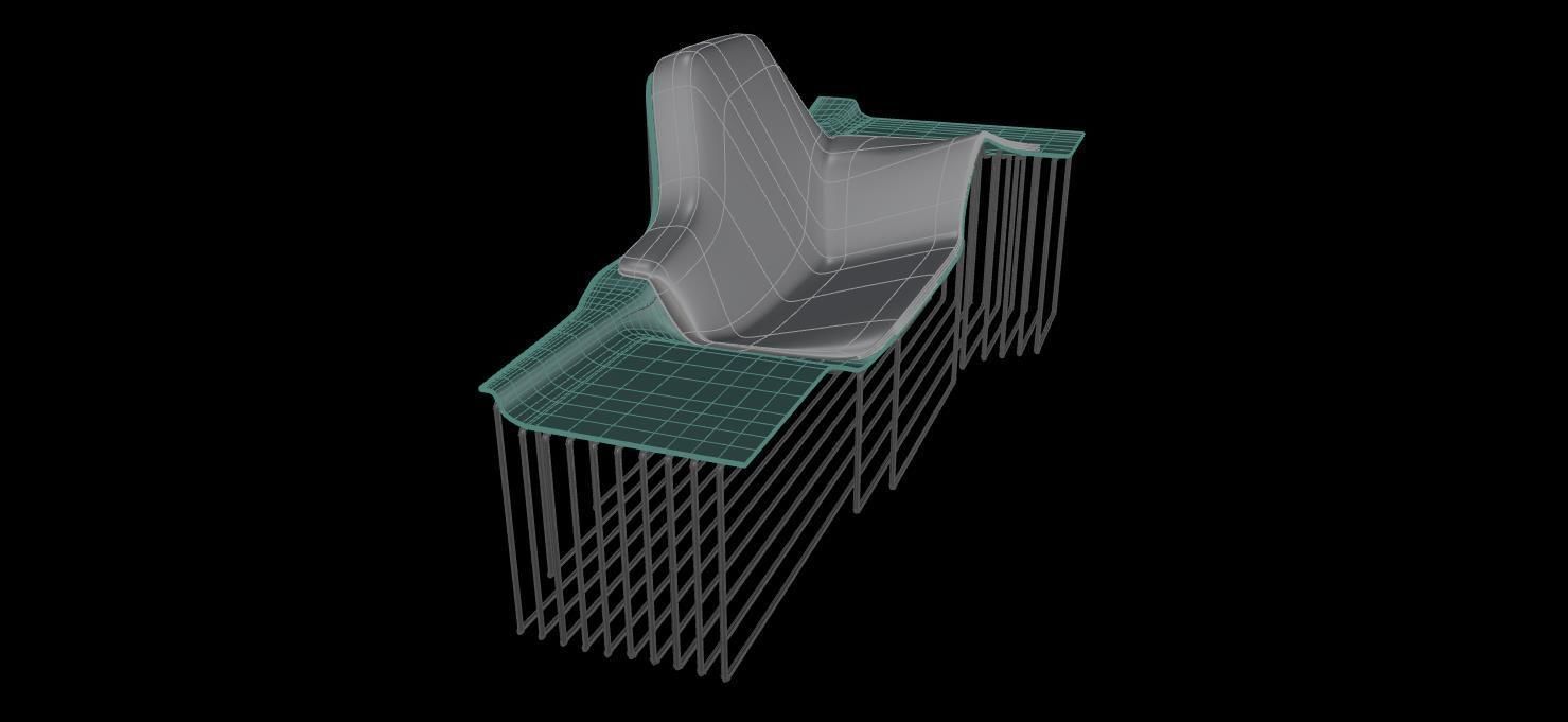 Couch chair 3D model_2