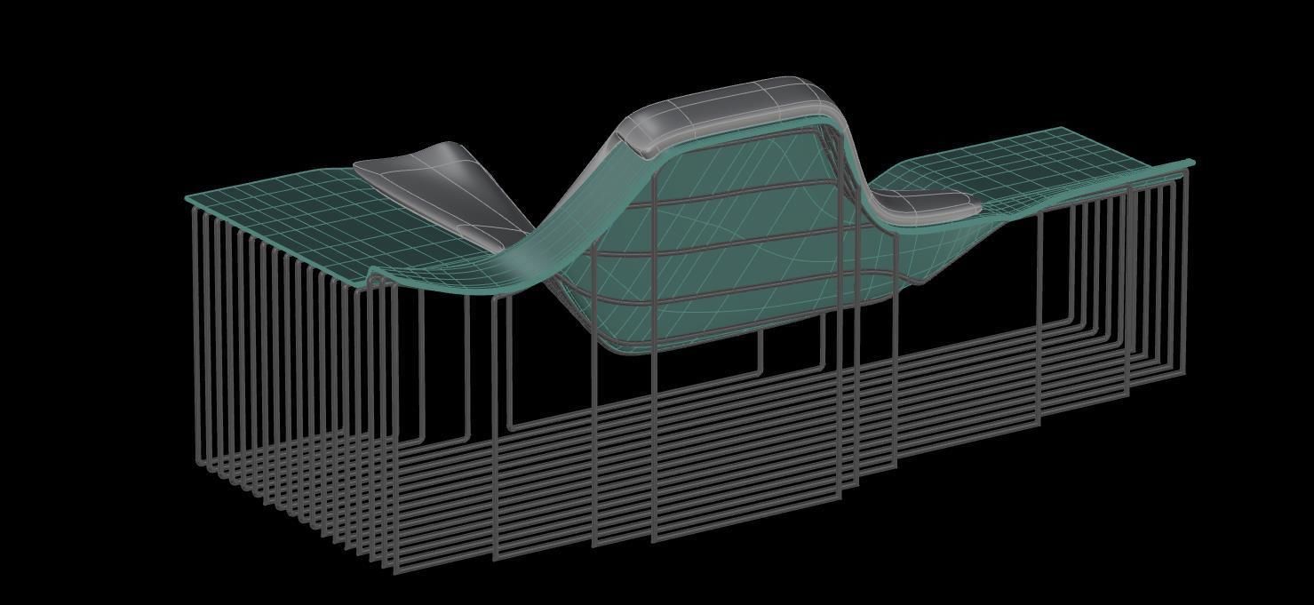 Couch chair 3D model_1