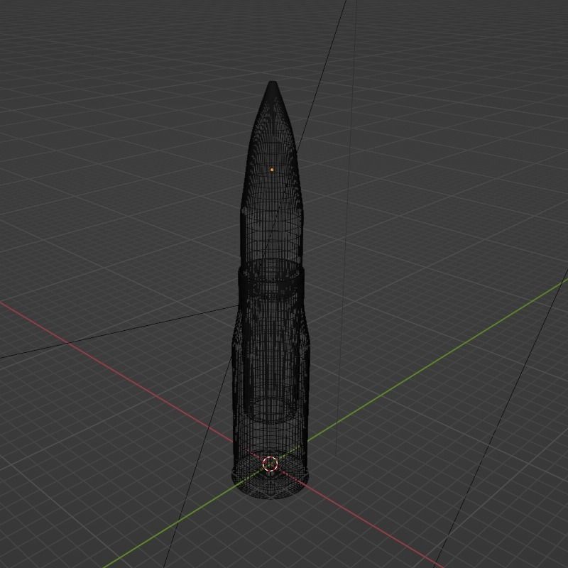 Bullet Free low-poly 3D model_1