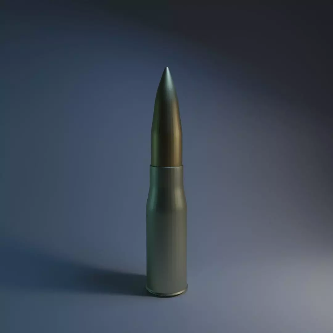 Bullet Free low-poly 3D model_0