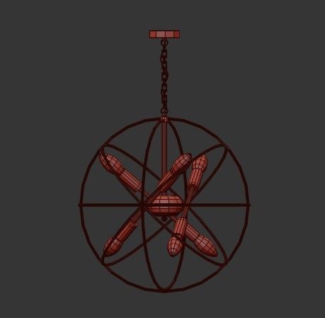 Metal Circles 3D model_1