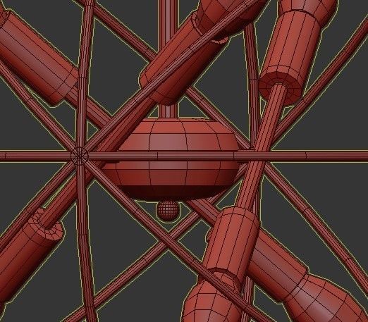 Metal Circles 3D model_2