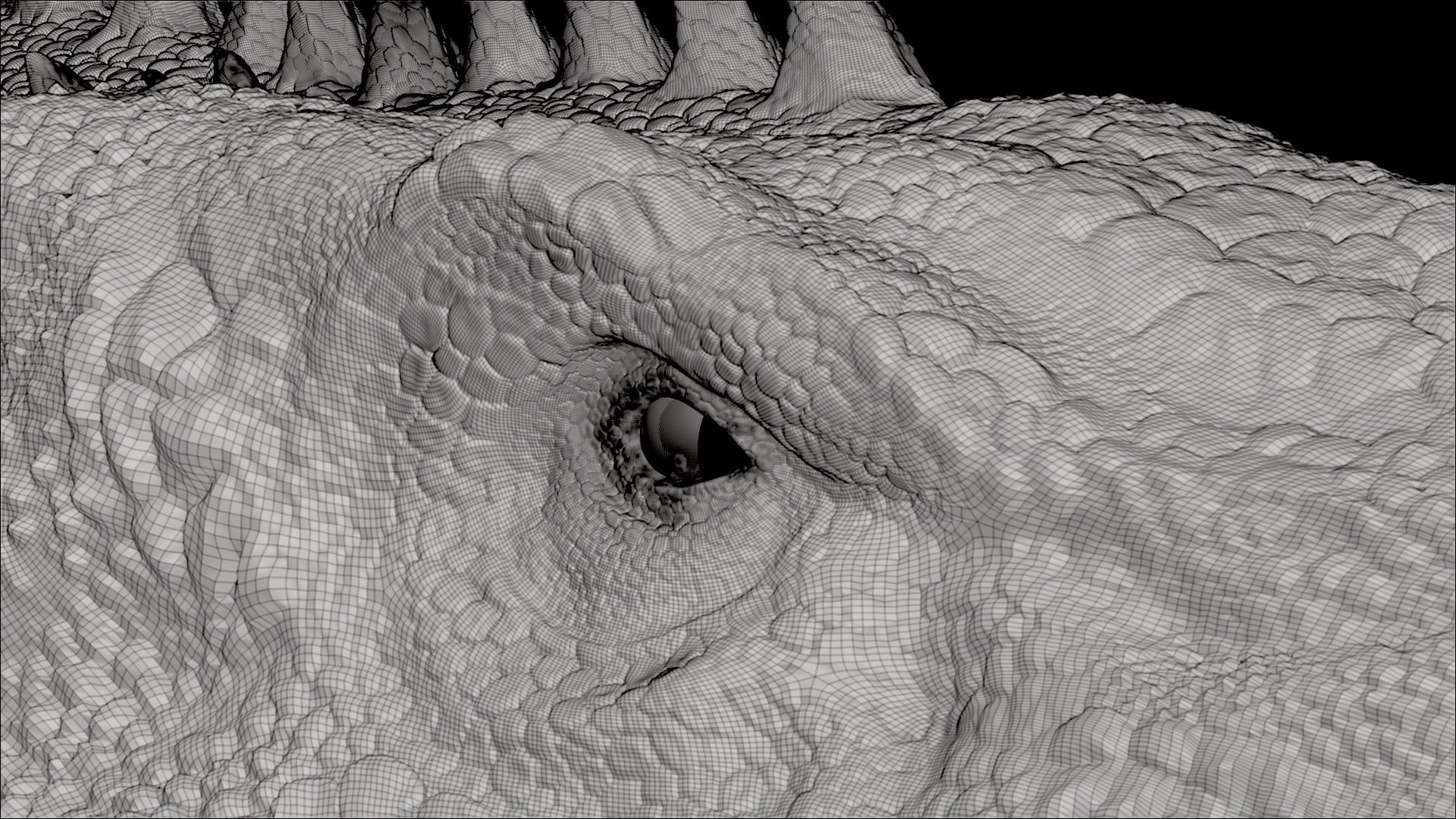 Dinosaur Mosasaurus Sculpt Project 3D model_14