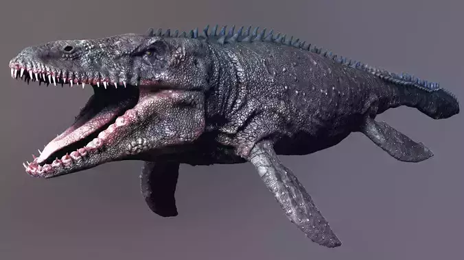 Dinosaur Mosasaurus Sculpt Project  3D model