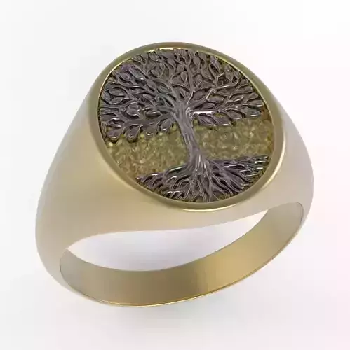 Tree of Life Ring 3D print model
