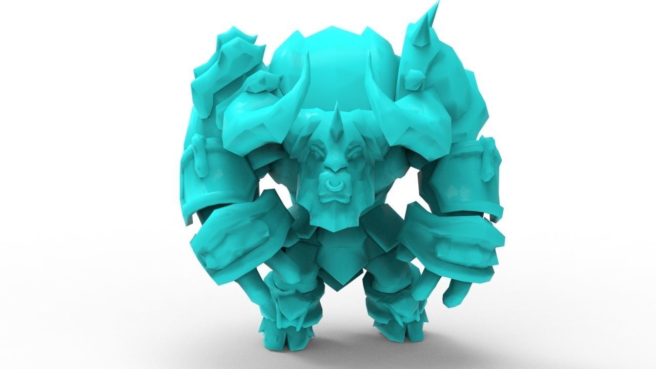 Alistar Infernal - League of Legends 3D print model_8