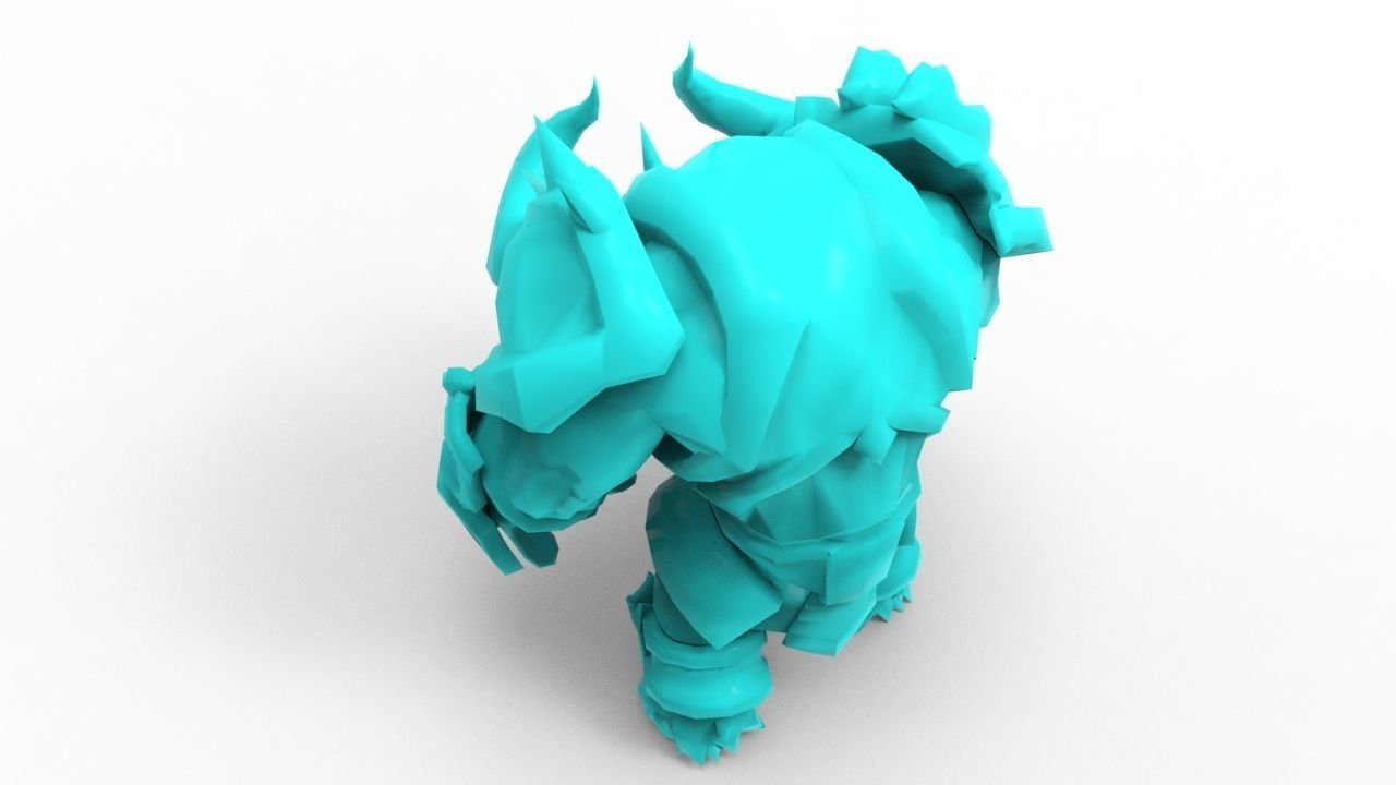 Alistar Infernal - League of Legends 3D print model_14