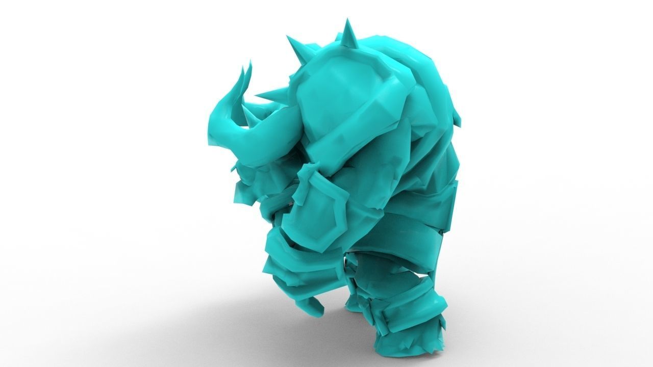 Alistar Infernal - League of Legends 3D print model_9