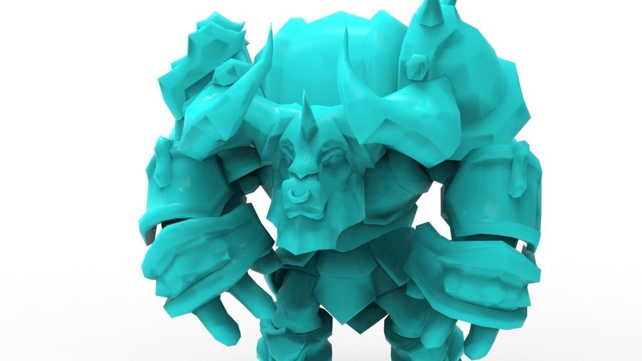 Alistar Infernal - League of Legends 3D print model_13