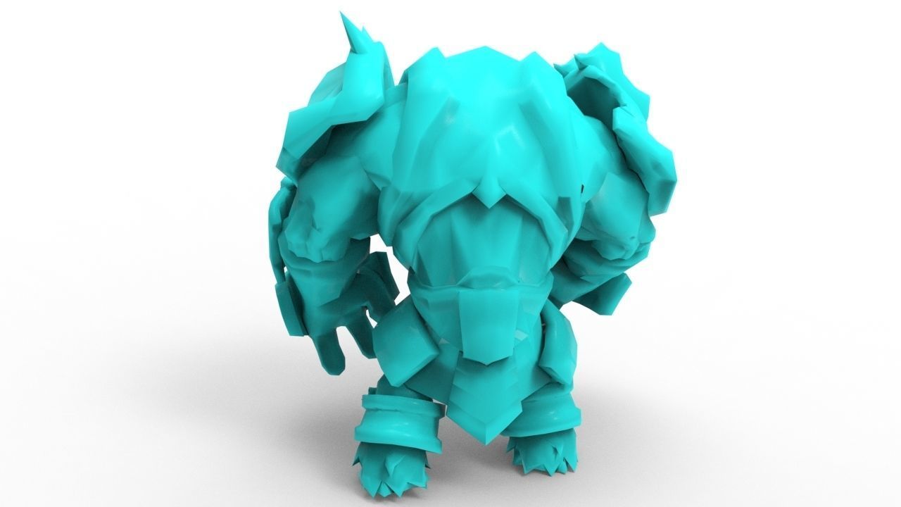 Alistar Infernal - League of Legends 3D print model_10