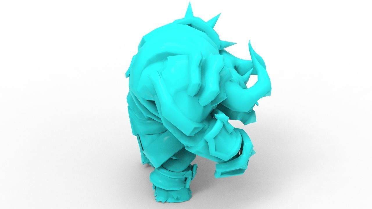 Alistar Infernal - League of Legends 3D print model_11